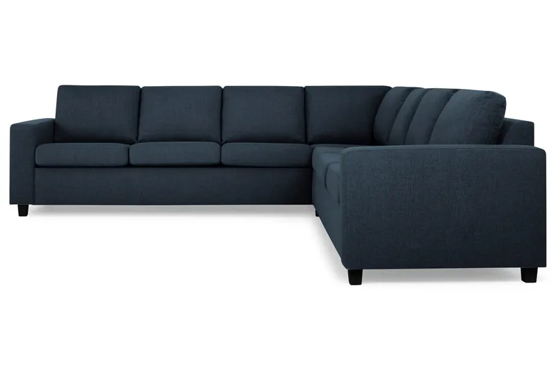 Crazy 6-seters Vendbar L-formet X-Large Hjørnesofa i Stoff - Blå - Møbler - Sofaer - Hjørnesofa
