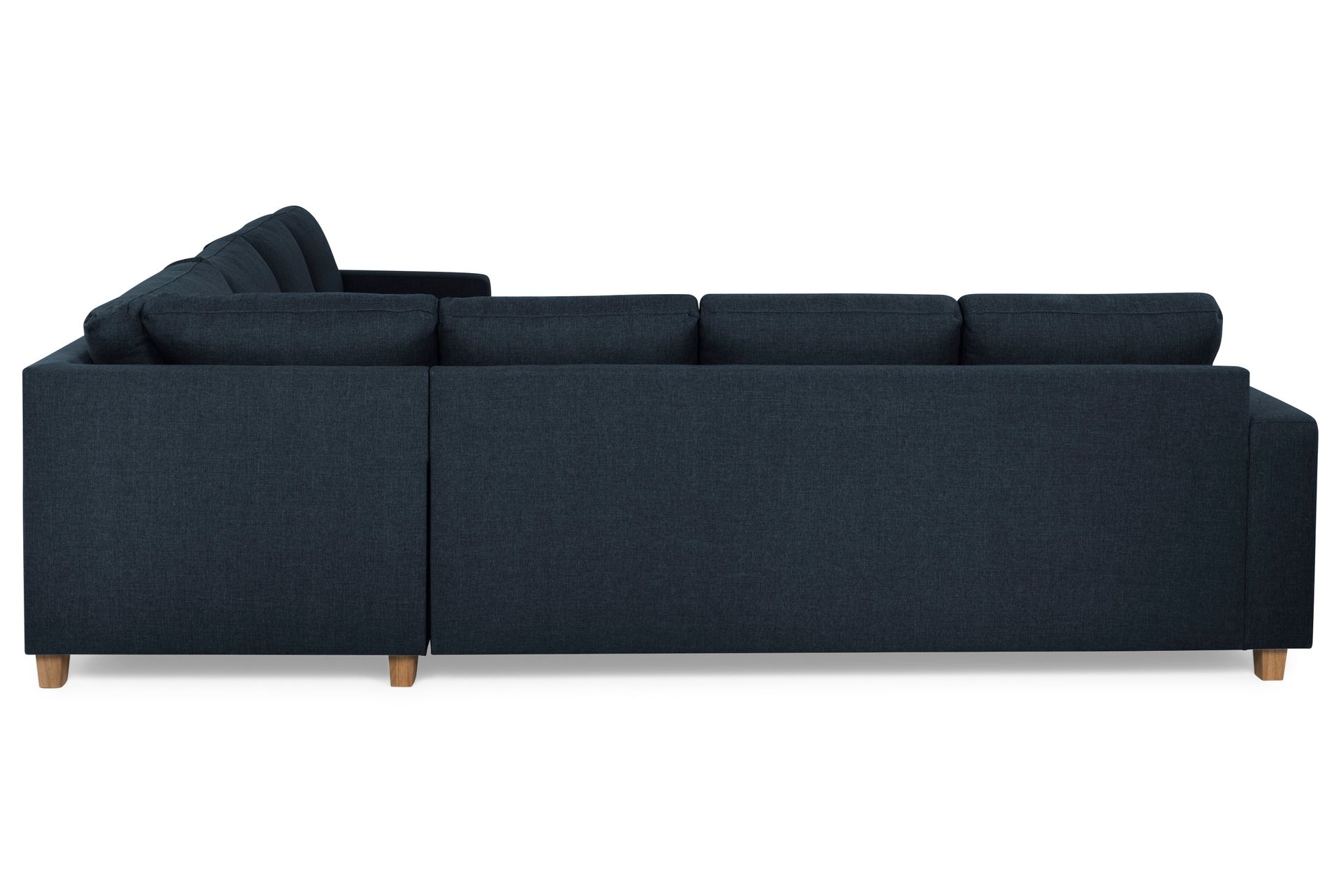 Crazy 6-seters Vendbar L-formet X-Large Hjørnesofa i Stoff - Blå - Møbler - Sofaer - Hjørnesofa