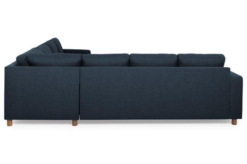 Crazy 6-seters Vendbar L-formet X-Large Hjørnesofa i Stoff - Blå - Møbler - Sofaer - Hjørnesofa