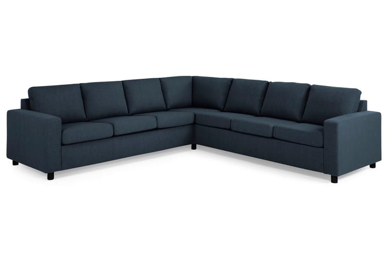 Crazy 6-seters Vendbar L-formet X-Large Hjørnesofa i Stoff - Blå - Møbler - Sofaer - Hjørnesofa