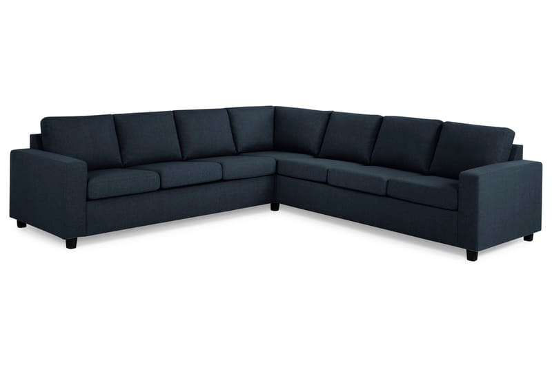 Crazy 6-seters Vendbar L-formet X-Large Hjørnesofa i Stoff - Blå - Møbler - Sofaer - Hjørnesofa