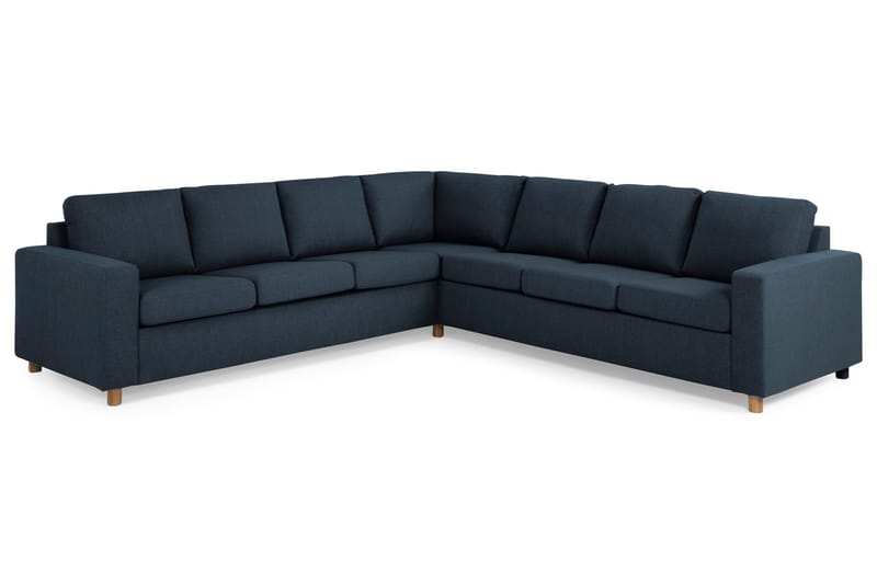 Crazy 6-seters Vendbar L-formet X-Large Hjørnesofa i Stoff - Blå - Møbler - Sofaer - Hjørnesofa