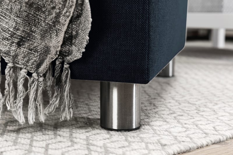 Crazy 6-seters Vendbar L-formet X-Large Hjørnesofa i Stoff - Blå - Møbler - Sofaer - Hjørnesofa