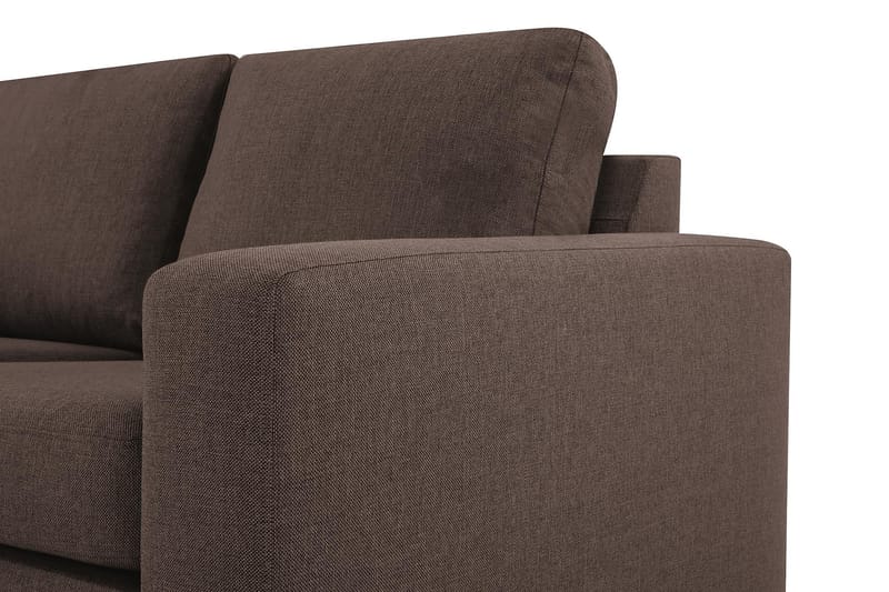 Crazy 6-seters Vendbar L-formet X-Large Hjørnesofa i Stoff - Brun - Møbler - Sofaer - Hjørnesofa