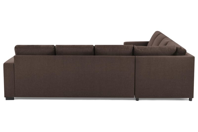 Crazy 6-seters Vendbar L-formet X-Large Hjørnesofa i Stoff - Brun - Møbler - Sofaer - Hjørnesofa