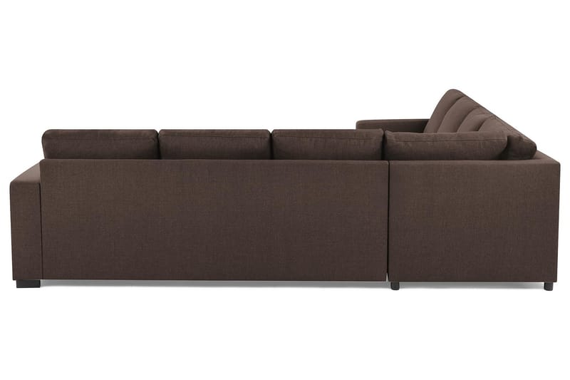 Crazy 6-seters Vendbar L-formet X-Large Hjørnesofa i Stoff - Brun - Møbler - Sofaer - Hjørnesofa