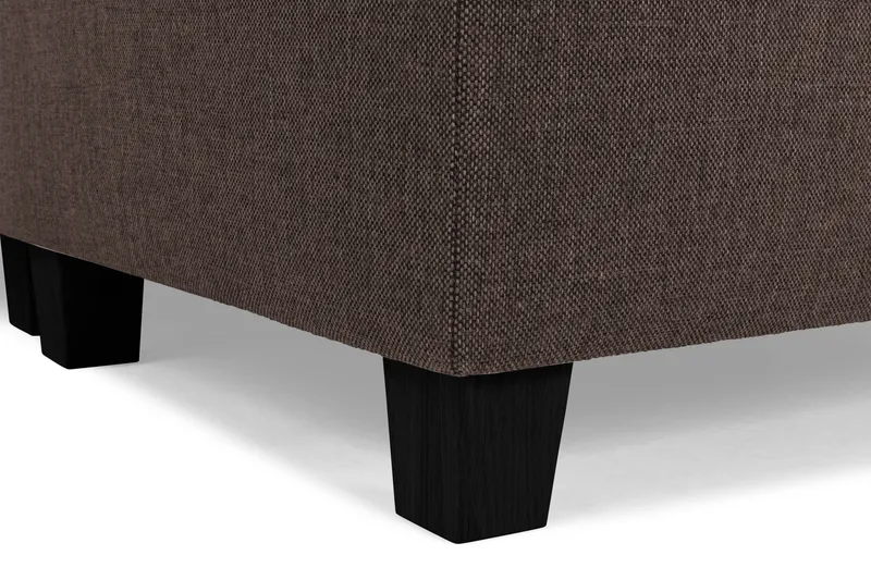 Crazy 6-seters Vendbar L-formet X-Large Hjørnesofa i Stoff - Brun - Møbler - Sofaer - Hjørnesofa