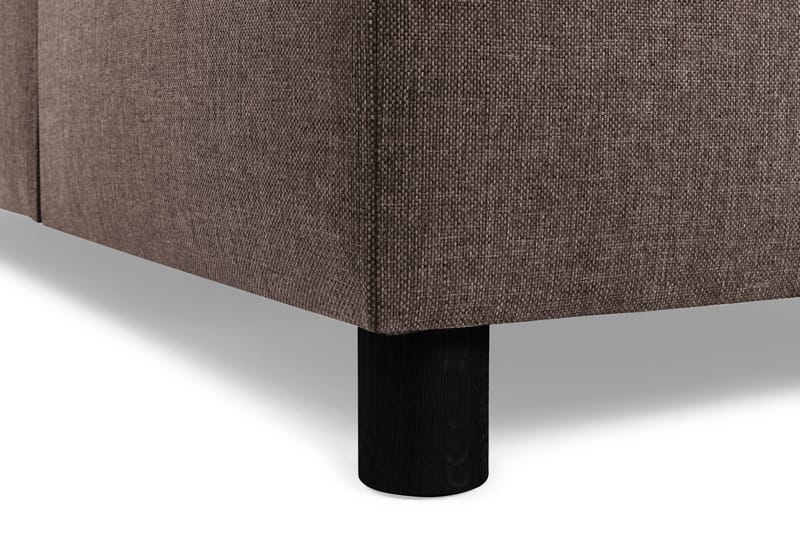 Crazy 6-seters Vendbar L-formet X-Large Hjørnesofa i Stoff - Brun - Møbler - Sofaer - Hjørnesofa