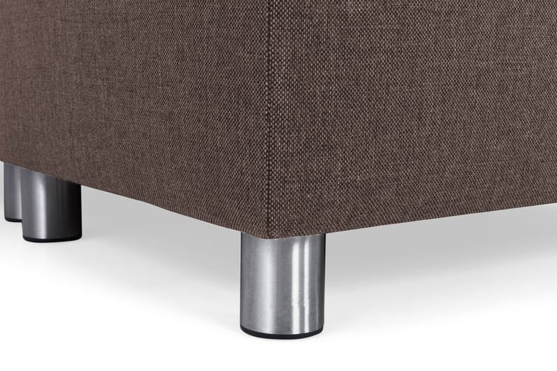 Crazy 6-seters Vendbar L-formet X-Large Hjørnesofa i Stoff - Brun - Møbler - Sofaer - Hjørnesofa