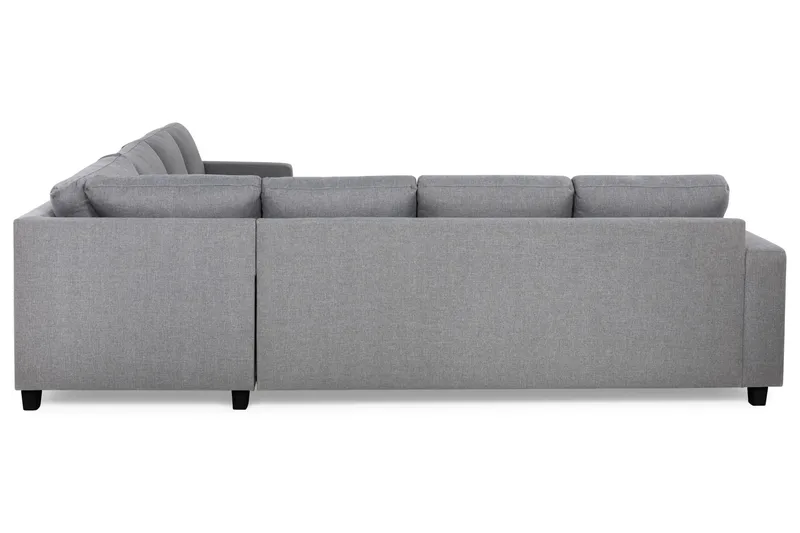 Crazy 6-seters Vendbar L-formet X-Large Hjørnesofa i Stoff - Grå - Møbler - Sofaer - Hjørnesofa