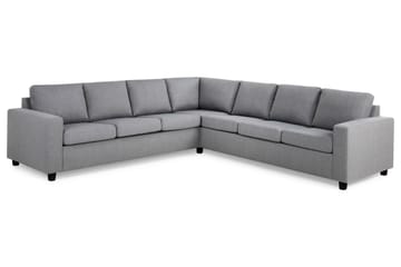 Crazy 6-seters Vendbar L-formet X-Large Hjørnesofa i Stoff - Grå - Møbler - Sofaer - Hjørnesofa