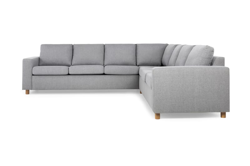 Crazy 6-seters Vendbar L-formet X-Large Hjørnesofa i Stoff - Grå - Møbler - Sofaer - Hjørnesofa