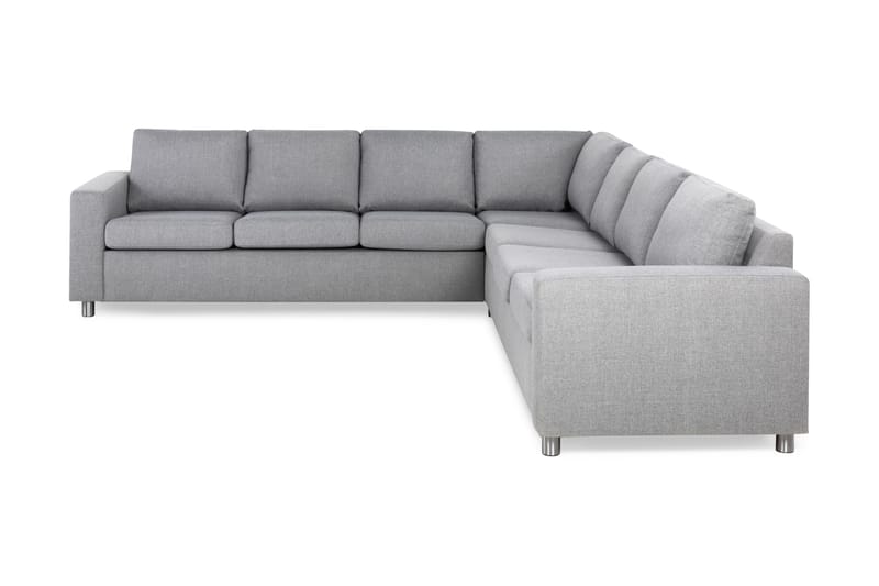 Crazy 6-seters Vendbar L-formet X-Large Hjørnesofa i Stoff - Grå - Møbler - Sofaer - Hjørnesofa