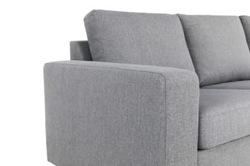 Crazy 6-seters Vendbar L-formet X-Large Hjørnesofa i Stoff - Grå - Møbler - Sofaer - Hjørnesofa