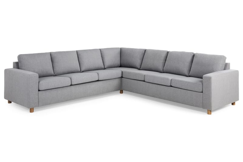 Crazy 6-seters Vendbar L-formet X-Large Hjørnesofa i Stoff - Grå - Møbler - Sofaer - Hjørnesofa