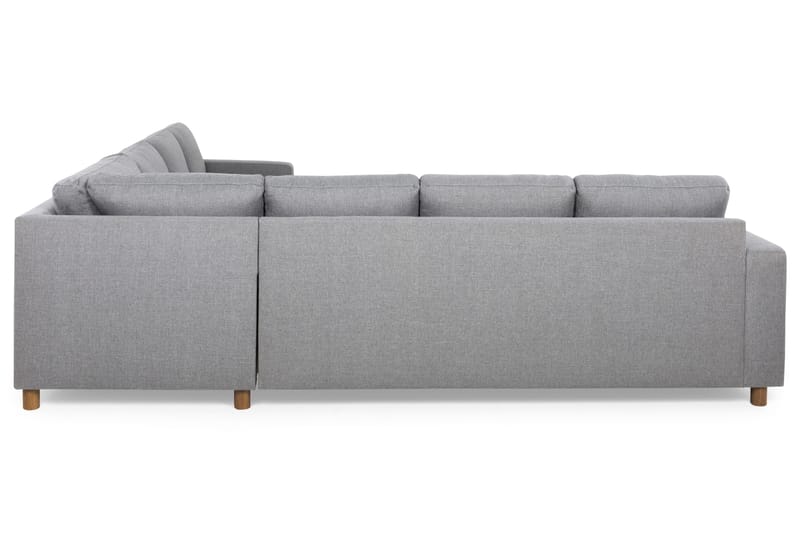 Crazy 6-seters Vendbar L-formet X-Large Hjørnesofa i Stoff - Grå - Møbler - Sofaer - Hjørnesofa