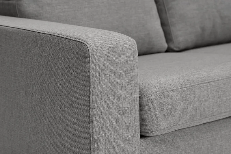 Crazy 6-seters Vendbar L-formet X-Large Hjørnesofa i Stoff - Grå - Møbler - Sofaer - Hjørnesofa