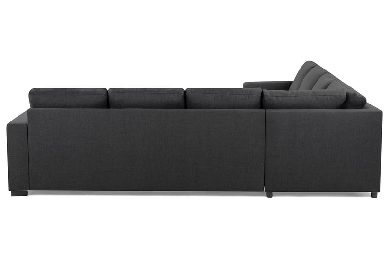 Crazy 6-seters Vendbar L-formet X-Large Hjørnesofa i Stoff - Mørk grå - Møbler - Sofaer - Hjørnesofa