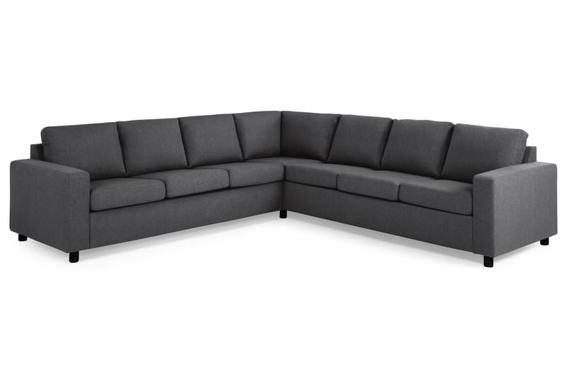Crazy 6-seters Vendbar L-formet X-Large Hjørnesofa i Stoff - Mørk grå - Møbler - Sofaer - Hjørnesofa