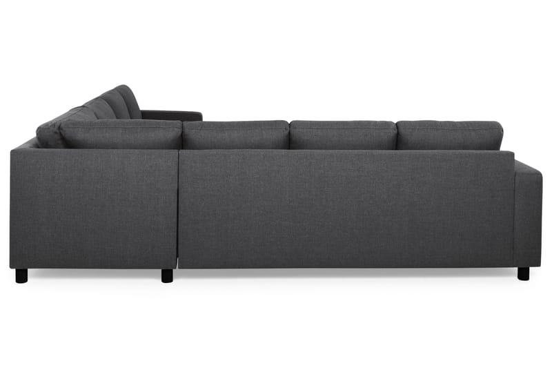 Crazy 6-seters Vendbar L-formet X-Large Hjørnesofa i Stoff - Mørk grå - Møbler - Sofaer - Hjørnesofa