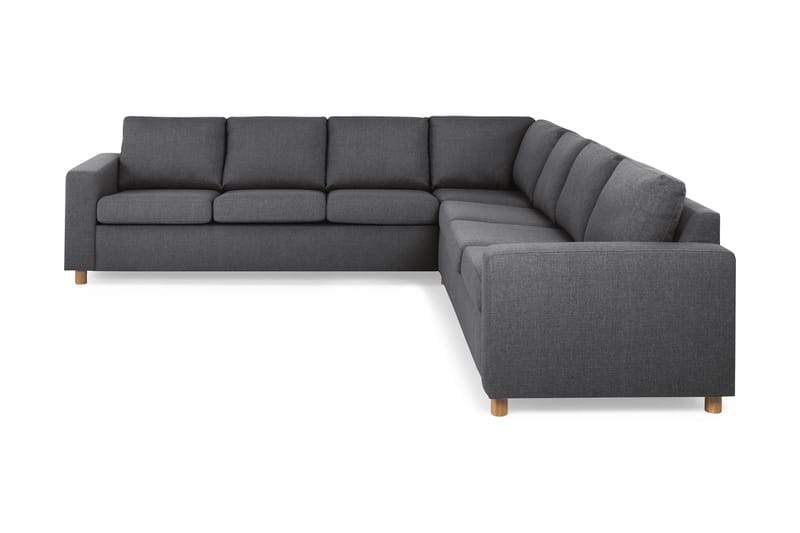 Crazy 6-seters Vendbar L-formet X-Large Hjørnesofa i Stoff - Mørk grå - Møbler - Sofaer - Hjørnesofa