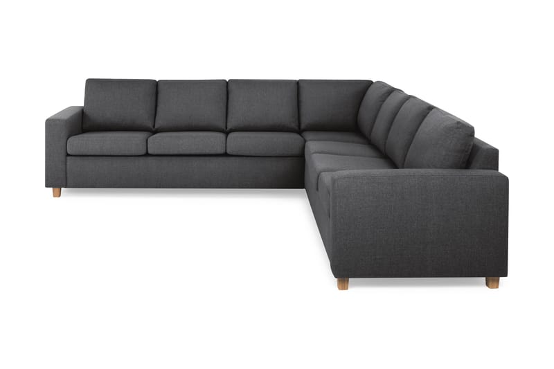 Crazy 6-seters Vendbar L-formet X-Large Hjørnesofa i Stoff - Mørk grå - Møbler - Sofaer - Hjørnesofa