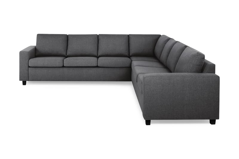 Crazy 6-seters Vendbar L-formet X-Large Hjørnesofa i Stoff - Mørk grå - Møbler - Sofaer - Hjørnesofa
