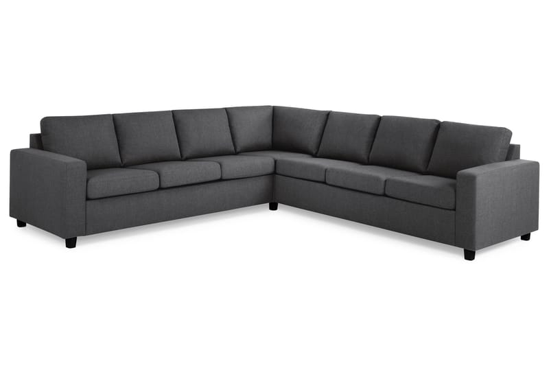 Crazy 6-seters Vendbar L-formet X-Large Hjørnesofa i Stoff - Mørk grå - Møbler - Sofaer - Hjørnesofa