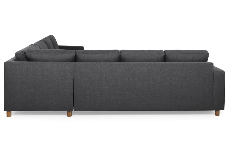 Crazy 6-seters Vendbar L-formet X-Large Hjørnesofa i Stoff - Mørk grå - Møbler - Sofaer - Hjørnesofa