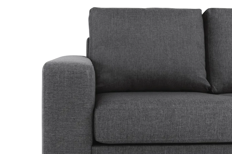 Crazy 6-seters Vendbar L-formet X-Large Hjørnesofa i Stoff - Mørk grå - Møbler - Sofaer - Hjørnesofa