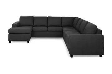 Crazy 6-seters Venstrevendt U-formet Large Hjørnesofa med Divan i Stoff