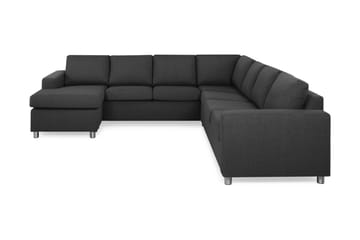 Crazy 6-seters Venstrevendt U-formet Large Hjørnesofa med Divan i Stoff