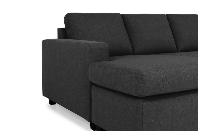 Crazy 6-seters Venstrevendt U-formet Large Hjørnesofa med Divan i Stoff - Antrasitt - Møbler - Sofaer - Hjørnesofa - Hjørnesofa med divan