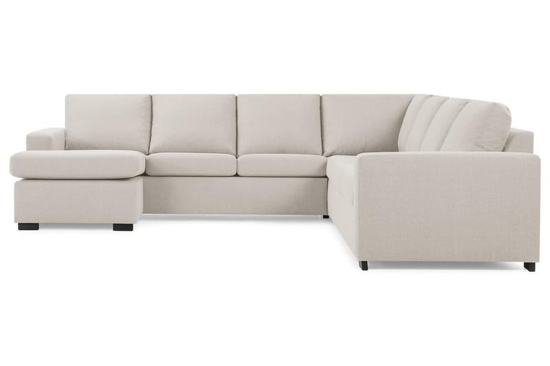 Crazy 6-seters Venstrevendt U-formet Large Hjørnesofa med Divan i Stoff - Beige - Møbler - Sofaer - Hjørnesofa - Hjørnesofa med divan