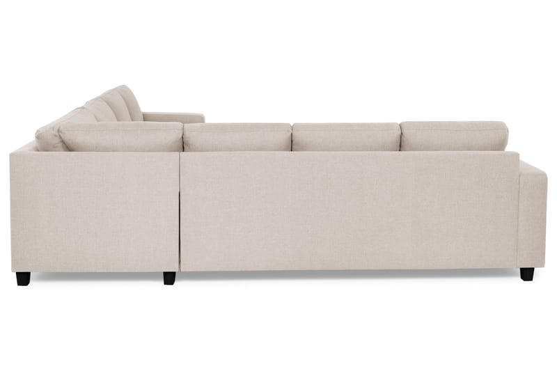 Crazy 6-seters Venstrevendt U-formet Large Hjørnesofa med Divan i Stoff - Beige - Møbler - Sofaer - Hjørnesofa - Hjørnesofa med divan