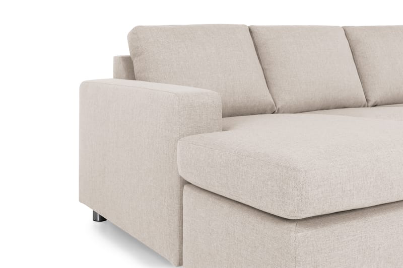 Crazy 6-seters Venstrevendt U-formet Large Hjørnesofa med Divan i Stoff - Beige - Møbler - Sofaer - Hjørnesofa - Hjørnesofa med divan