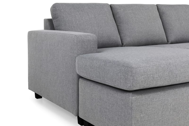 Crazy 6-seters Venstrevendt U-formet Large Hjørnesofa med Divan i Stoff - Grå - Møbler - Sofaer - Hjørnesofa - Hjørnesofa med divan