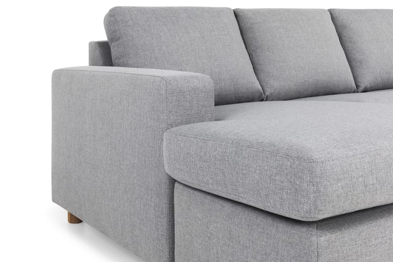 Crazy 6-seters Venstrevendt U-formet Large Hjørnesofa med Divan i Stoff - Grå - Møbler - Sofaer - Hjørnesofa - Hjørnesofa med divan