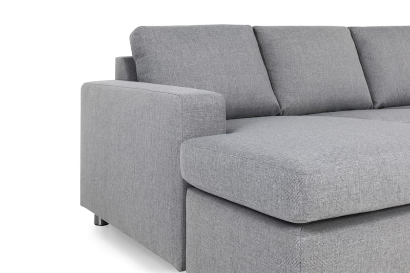 Crazy 6-seters Venstrevendt U-formet Large Hjørnesofa med Divan i Stoff - Grå - Møbler - Sofaer - Hjørnesofa - Hjørnesofa med divan