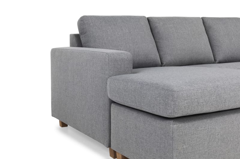 Crazy 6-seters Venstrevendt U-formet Large Hjørnesofa med Divan i Stoff - Grå - Møbler - Sofaer - Hjørnesofa - Hjørnesofa med divan