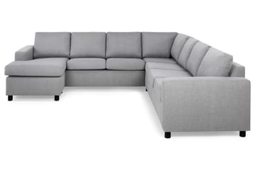 Crazy 6-seters Venstrevendt U-formet Large Hjørnesofa med Divan i Stoff