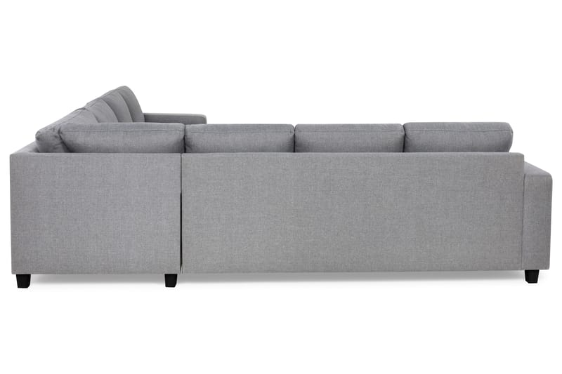 Crazy 6-seters Venstrevendt U-formet Large Hjørnesofa med Divan i Stoff - Grå - Møbler - Sofaer - Hjørnesofa - Hjørnesofa med divan