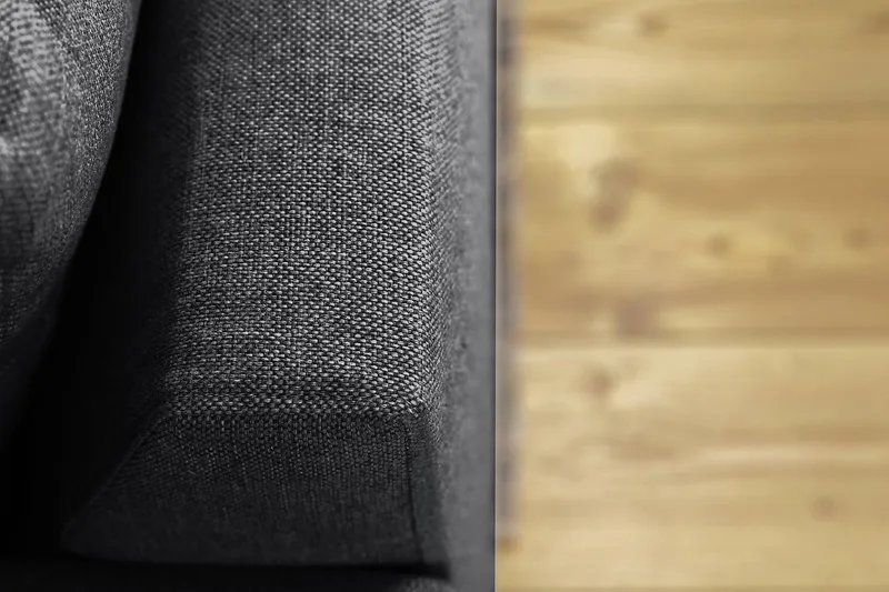 Crazy 6-seters Venstrevendt U-formet Large Hjørnesofa med Divan i Stoff - Mørk grå - Møbler - Sofaer - Hjørnesofa - Hjørnesofa med divan