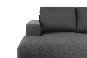 Crazy 6-seters Venstrevendt U-formet Large Hjørnesofa med Divan i Stoff - Mørk grå - Møbler - Sofaer - Hjørnesofa - Hjørnesofa med divan