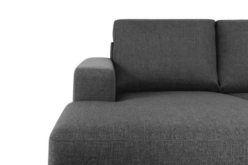 Crazy 6-seters Venstrevendt U-formet Large Hjørnesofa med Divan i Stoff - Mørk grå - Møbler - Sofaer - Hjørnesofa - Hjørnesofa med divan
