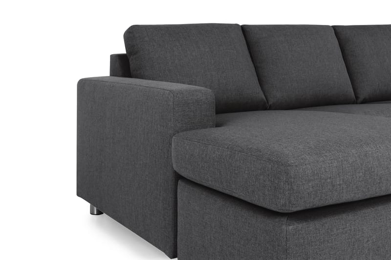 Crazy 6-seters Venstrevendt U-formet Large Hjørnesofa med Divan i Stoff - Mørk grå - Møbler - Sofaer - Hjørnesofa - Hjørnesofa med divan