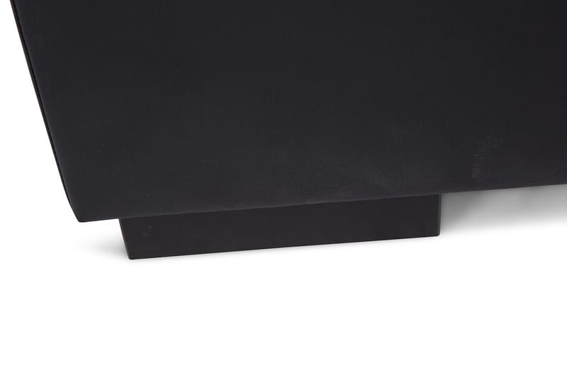 Crazy 6-seters Venstrevendt U-formet X-Large Hjørnesofa med Divan i Kunstlær - Svart - Møbler - Sofaer - Hjørnesofa - Hjørnesofa med divan