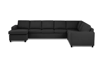 Crazy 6-seters Venstrevendt U-formet X-Large Hjørnesofa med Divan i Stoff