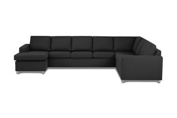 Crazy 6-seters Venstrevendt U-formet X-Large Hjørnesofa med Divan i Stoff