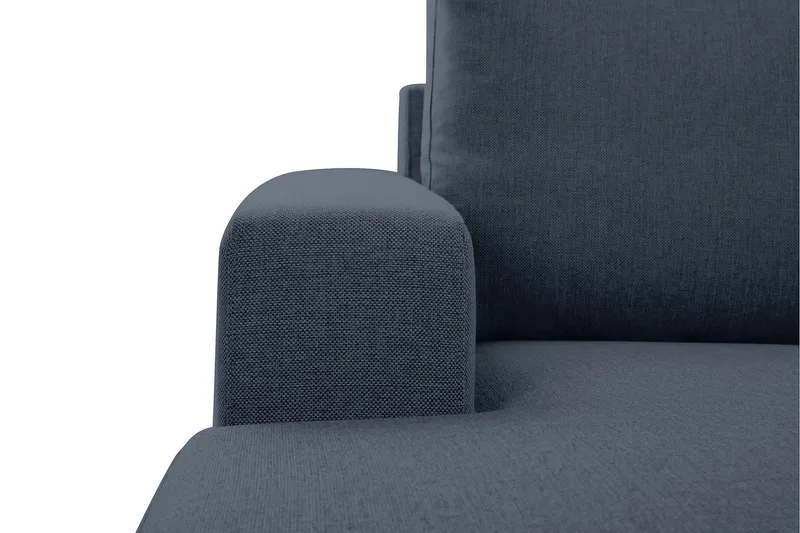 Crazy 6-seters Venstrevendt U-formet X-Large Hjørnesofa med Divan i Stoff - Blå - Møbler - Sofaer - Hjørnesofa - Hjørnesofa med divan